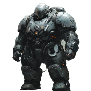 Sci-Fi Armored Crocodile Vinyl Car Decal Sticker – Waterproof & UV-Resistant 8"