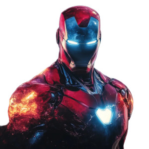 Ironman Tiktok Thumbnail Vinyl Car Decal Sticker – Waterproof & UV-Resistant 8"