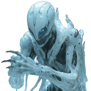 Ice Crawler Alien Vinyl Car Decal Sticker – Waterproof & UV-Resistant 8"