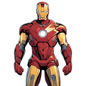 Iron Man Vector V2 Vinyl Car Decal Sticker – Waterproof & UV-Resistant 8"