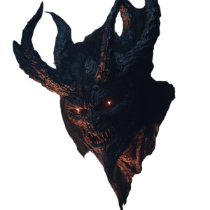 Demonic Woodland Entity Vinyl Car Decal Sticker – Waterproof & UV-Resistant 8"