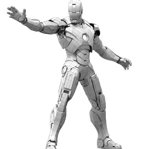 Iron Man Model V2 Vinyl Car Decal Sticker – Waterproof & UV-Resistant 8"