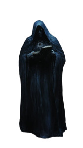 Gloomy Wizard Portrait Vinyl Car Decal Sticker – Waterproof & UV-Resistant 8"