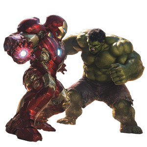 Iron Man Vs Hulk Vinyl Car Decal Sticker – Waterproof & UV-Resistant 8"