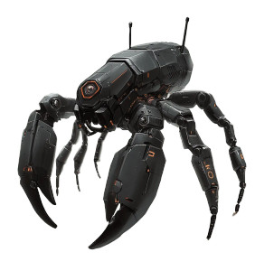 Electric Scorpion Robot Vinyl Car Decal Sticker – Waterproof & UV-Resistant 8"