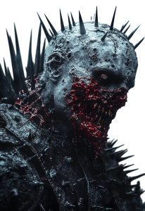 Zombie Vampire King Vinyl Car Decal Sticker – Waterproof & UV-Resistant 8"