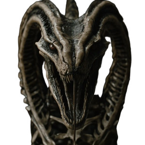 Gothic Bone Snake Vinyl Car Decal Sticker – Waterproof & UV-Resistant 8"