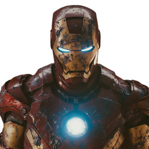 Battle-Worn Iron Man V2 Vinyl Car Decal Sticker – Waterproof & UV-Resistant 8"