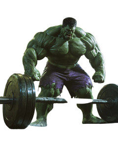 Hulk Deadlifting Vinyl Car Decal Sticker – Waterproof & UV-Resistant 8"