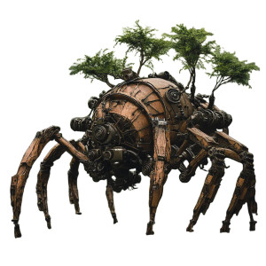 Steampunk River Dragon Vinyl Car Decal Sticker – Waterproof & UV-Resistant 8"