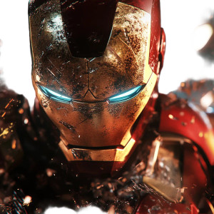 Iron Man Close-Up Vinyl Car Decal Sticker – Waterproof & UV-Resistant 8"