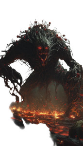 Infernal Thornmaw Vinyl Car Decal Sticker – Waterproof & UV-Resistant 8"