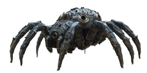 Rusty Wolf Spider Vinyl Car Decal Sticker – Waterproof & UV-Resistant 8"