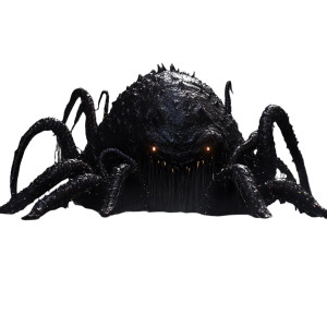 Black Blob Monster Vinyl Car Decal Sticker – Waterproof & UV-Resistant 8"