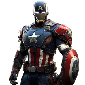 Captain Ironman Vinyl Car Decal Sticker – Waterproof & UV-Resistant 8"