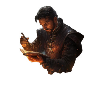 Medieval Magical Scientist Vinyl Car Decal Sticker – Waterproof & UV-Resistant 8"