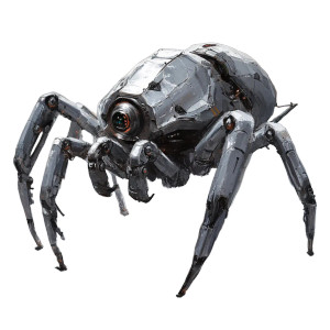 Metallic Matrix Spider Vinyl Car Decal Sticker – Waterproof & UV-Resistant 8"