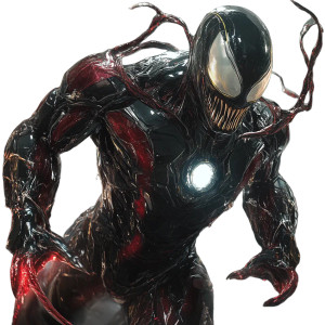 Venom Symbiote Iron Man Vinyl Car Decal Sticker – Waterproof & UV-Resistant 8"