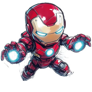 Cute Iron Man V2 Vinyl Car Decal Sticker – Waterproof & UV-Resistant 8" Cute Iron Man V2 Vinyl Car Decal Sticker – Waterproof & UV-Resistant 8"