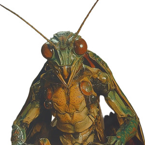 Mantis Warrior Screengrab V2 Vinyl Car Decal Sticker – Waterproof & UV-Resistant 8"