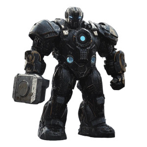 Modern Thor Robot Vinyl Car Decal Sticker – Waterproof & UV-Resistant 8"