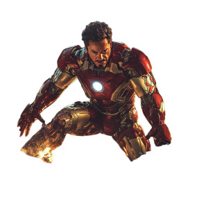 Iron Man Landing V2 Vinyl Car Decal Sticker – Waterproof & UV-Resistant 8"