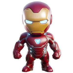 Cute Iron Man V3 Vinyl Car Decal Sticker – Waterproof & UV-Resistant 8"