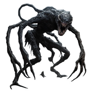 Dark Disease Monster Vinyl Car Decal Sticker – Waterproof & UV-Resistant 8"