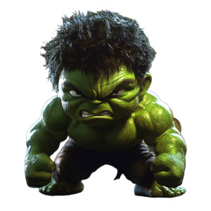 Baby Hulk Vinyl Car Decal Sticker – Waterproof & UV-Resistant 8"