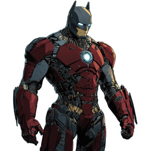 Batman As Iron-Man Vinyl Car Decal Sticker – Waterproof & UV-Resistant 8" Batman As Iron-Man Vinyl Car Decal Sticker – Waterproof & UV-Resistant 8"