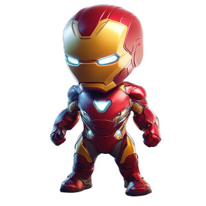 Iron Man Baby Vinyl Car Decal Sticker – Waterproof & UV-Resistant 8"