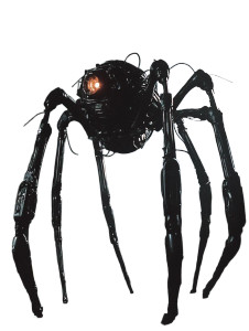 Mechanical Spider Scene Vinyl Car Decal Sticker – Waterproof & UV-Resistant 8"