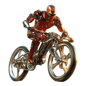 Iron Men Bike Vinyl Car Decal Sticker – Waterproof & UV-Resistant 8"