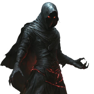 Dark Fantasy Warlock Vinyl Car Decal Sticker – Waterproof & UV-Resistant 8"