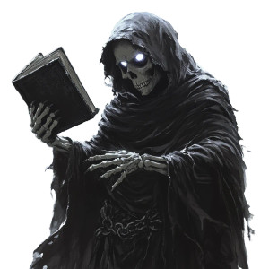 Ink-Cloaked Skeleton Vinyl Car Decal Sticker – Waterproof & UV-Resistant 8"