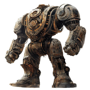 Giant Talos Mech Vinyl Car Decal Sticker – Waterproof & UV-Resistant 8"