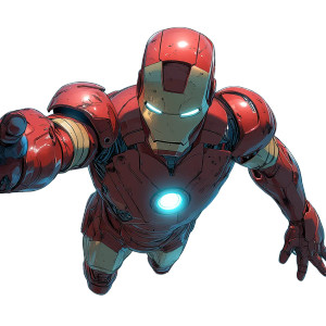 Anime Iron Man Vinyl Car Decal Sticker – Waterproof & UV-Resistant 8"
