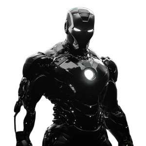 Black Futuristic Iron Man Vinyl Car Decal Sticker – Waterproof & UV-Resistant 8" Black Futuristic Iron Man Vinyl Car Decal Sticker – Waterproof & UV-Resistant 8"