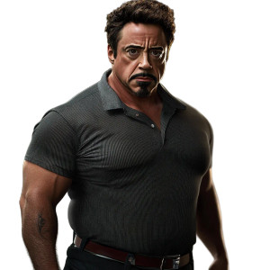 Overweight Tony Stark Vinyl Car Decal Sticker – Waterproof & UV-Resistant 8"