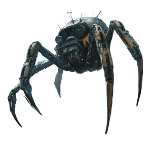 Giant Mech Spider Vinyl Car Decal Sticker – Waterproof & UV-Resistant 8"