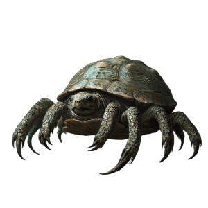 Eight-Legged Turtle Vinyl Car Decal Sticker – Waterproof & UV-Resistant 8"