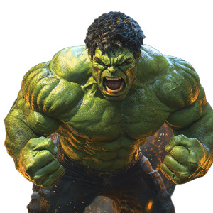 Raging Green Hulk Vinyl Car Decal Sticker – Waterproof & UV-Resistant 8"