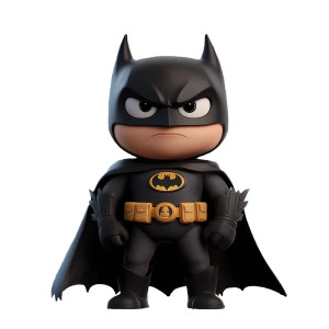 Pixar Style Batman Vinyl Car Decal Sticker – Waterproof & UV-Resistant 8"