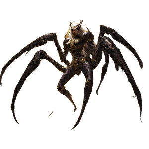 Dark Elf Arachne Vinyl Car Decal Sticker – Waterproof & UV-Resistant 8"