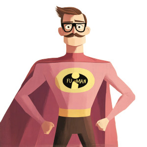 Fu Man Superhero Vinyl Car Decal Sticker – Waterproof & UV-Resistant 8" Fu Man Superhero Vinyl Car Decal Sticker – Waterproof & UV-Resistant 8"