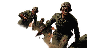 Zombie Trench Warfare Vinyl Car Decal Sticker – Waterproof & UV-Resistant 8"