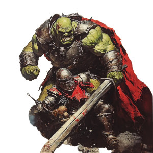 Orc Slaying Knight Vinyl Car Decal Sticker – Waterproof & UV-Resistant 8" Orc Slaying Knight Vinyl Car Decal Sticker – Waterproof & UV-Resistant 8"