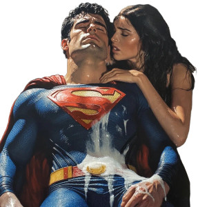 Superman And Superwoman Vinyl Car Decal Sticker – Waterproof & UV-Resistant 8" Superman And Superwoman Vinyl Car Decal Sticker – Waterproof & UV-Resistant 8"