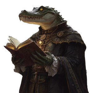 Noble Alligator Demon Vinyl Car Decal Sticker – Waterproof & UV-Resistant 8"