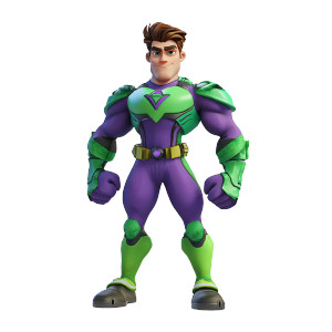 Heroic Art Toy Vinyl Car Decal Sticker – Waterproof & UV-Resistant 8"